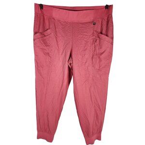 Cuddle Duds Climate Right 7 Pocket Jogger Scrub Pants PINK 3x